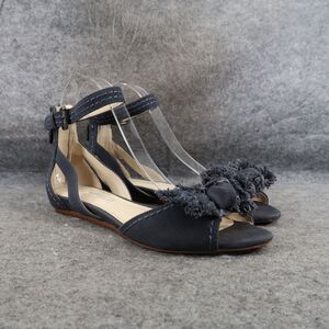 Vera Wang Lavender Shoes Womens 7 Sandal Flats Ankle Strap Fringe Bow Fashion